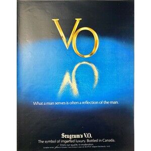 Seagram's V.O. "The Symbol of imported luxury" Vintage Print Ad 1979